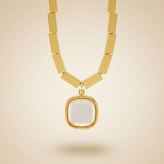 Aura Cushion Pendant Necklace