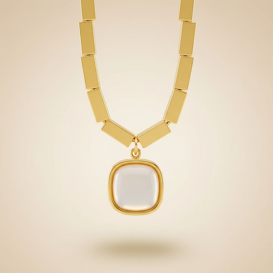 Aura Cushion Pendant Necklace2