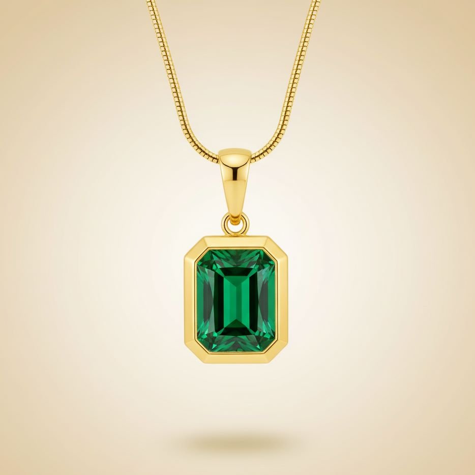 Aura Sculptural U-Pendant Necklace