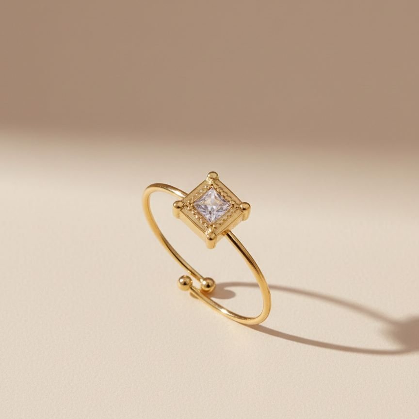 Geode Pave Finger Ring