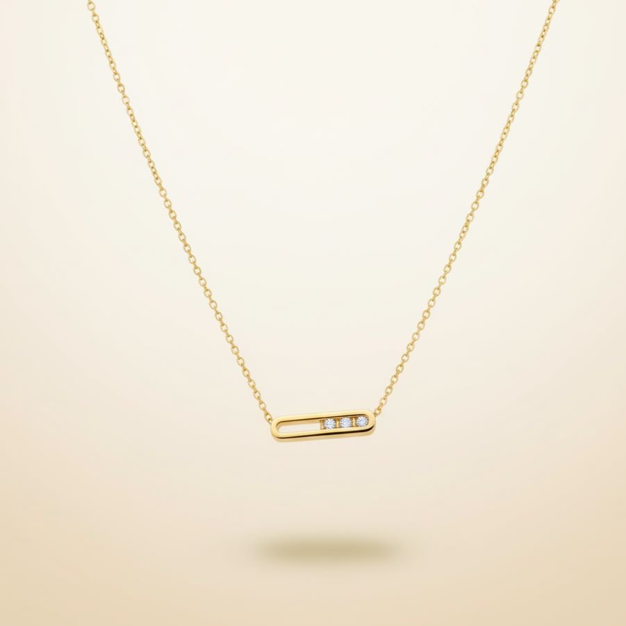 Linear Lumière Pendant Necklace
