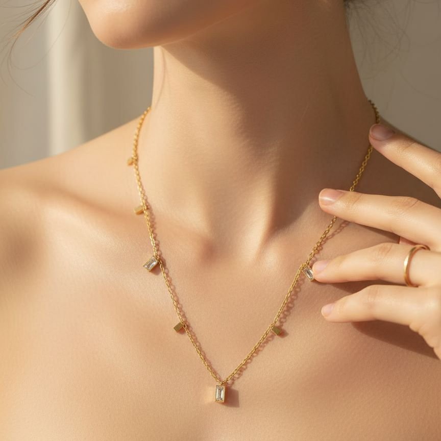 Radiant Stream Pendant Necklace2
