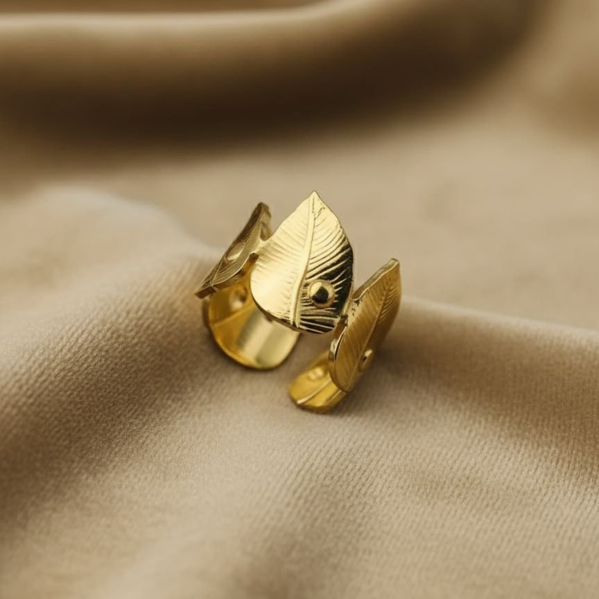 Sculpted Scallop Cuff Ring