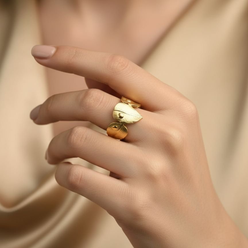 Sculpted Scallop Cuff Ring2
