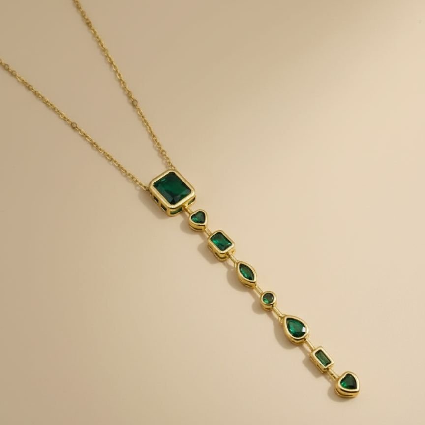 Veridian Cascade Pendant Necklace
