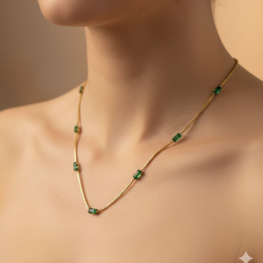 Veridian Stellar Stream Necklace