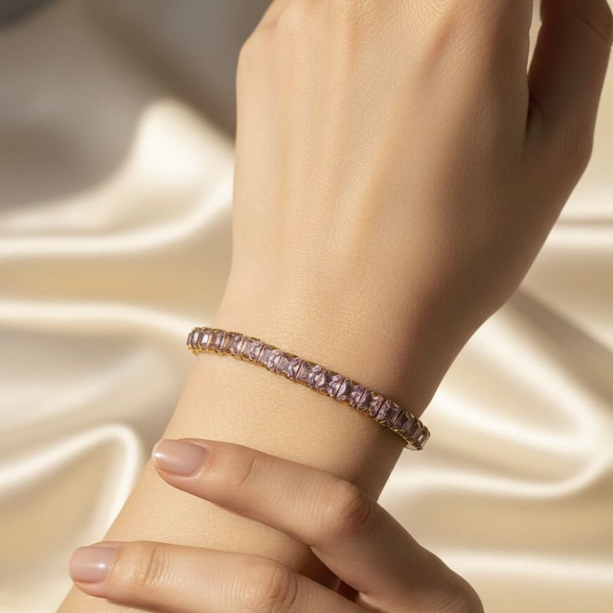Aurora Blush Tennis Bracelet 1
