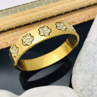 Floral Luxe Anti-Tarnish Gold Bracelet