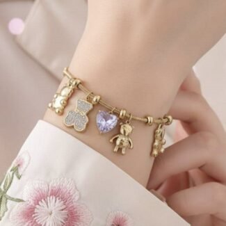 Charm Bliss Anti-Tarnish Gold Bracelet