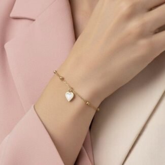 Heart Grace Anti-Tarnish Minimal Gold Bracelet