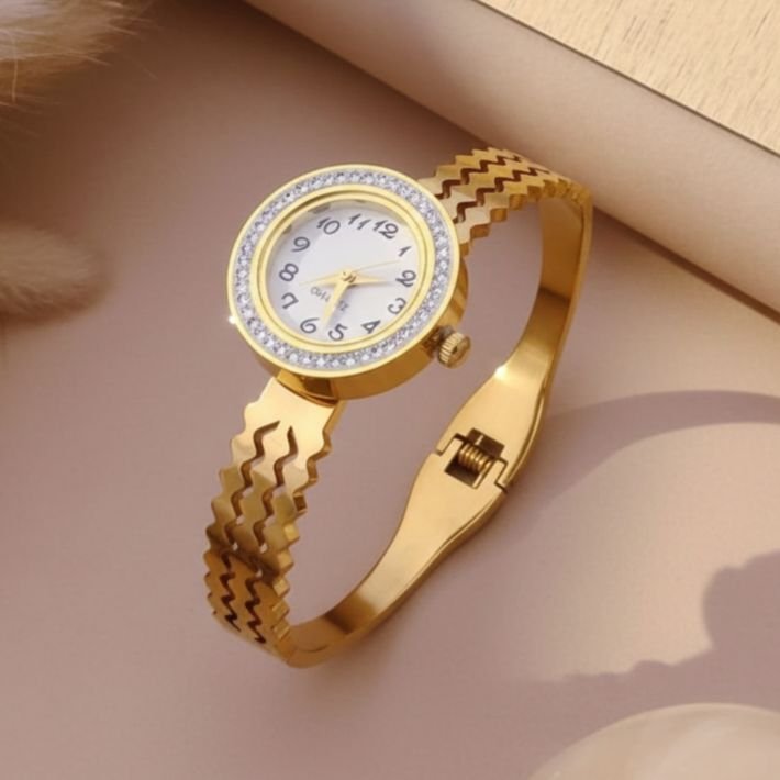 Radiant Dial Anti-Tarnish Bangle Watch