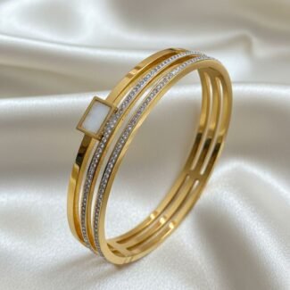 Triple-Tier MOP Luxe Anti-Tarnish Kada