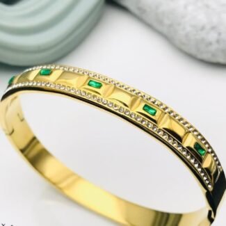 Gold-Tone Emerald Kada