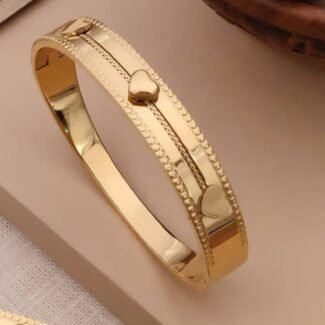 Heart Motif Anti-Tarnish Kada